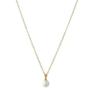 GOLD NECKLACE CULTURED FRESHWATER PEARL PENDANT